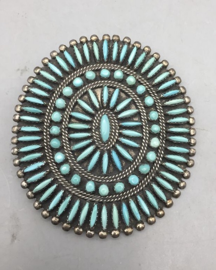 1970s Zuni Pin Pendant