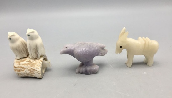 Group of Hand Carved Fetishes