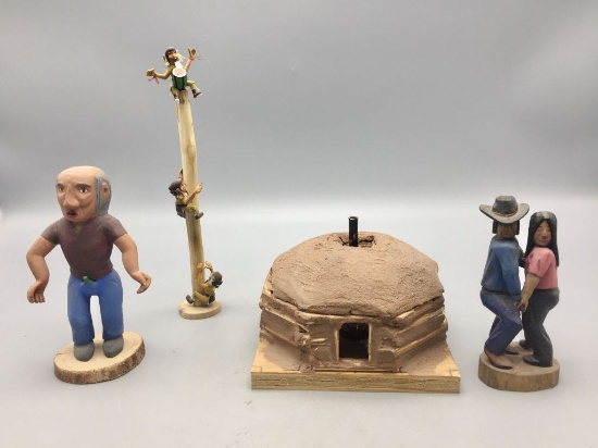 Group of Native Folk Art Pieces