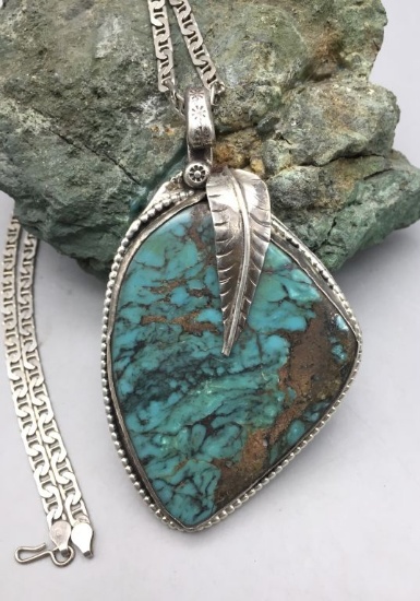 Large Turquoise Pendant