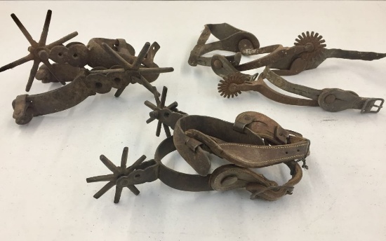 Three Pairs of Old Spurs