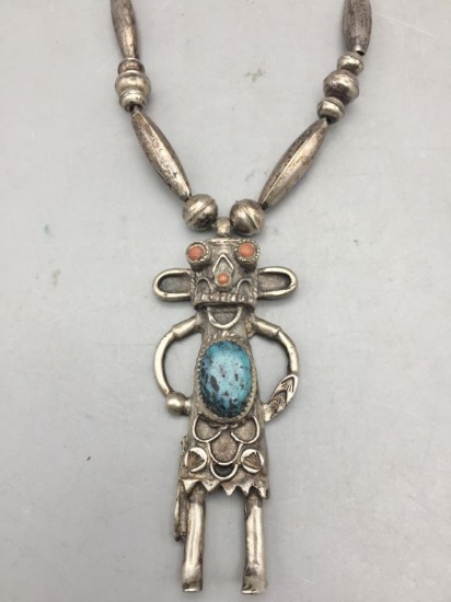 Vintage Kachina Themed Necklace