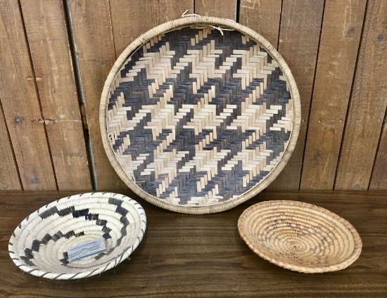 Group of Three Native American Baskets