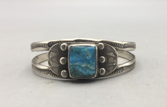 Vintage Handmade Turquoise Bracelet