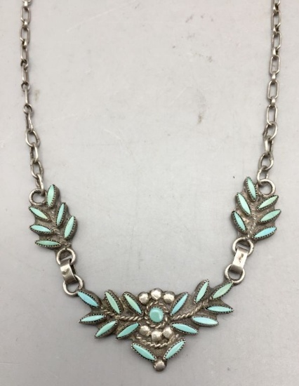 Vintage Zuni Needle Point Necklace