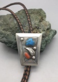 Vintage Turquoise and Coral Bolo