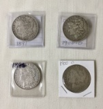 Four Morgan Silver Dollars