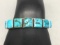 7-Stone Turquoise Bracelet by Kirk Smith