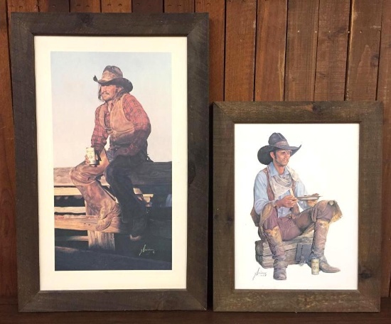 Two Coors Cowboy Prints by Snidow