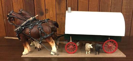 Detailed, Handmade Sheep Wagon by John Drost