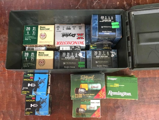 Group of .20 Gauge and .410 Shotgun Ammo