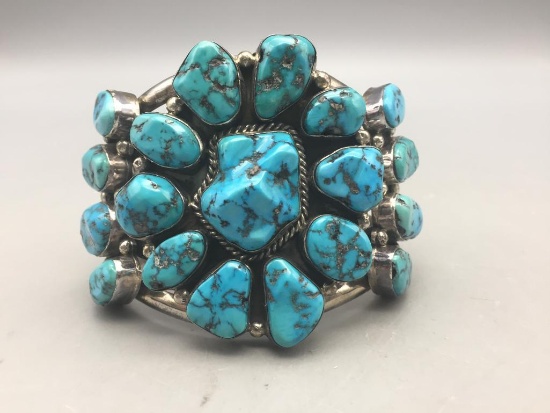 Large 19 Stone Cluster Bracelet - Ray Bennett
