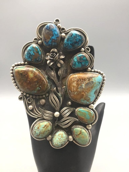 Large Unique Turquoise Ring