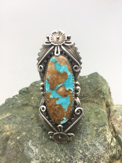 Turquoise and Sterling Silver Ring by Peterson Johnson