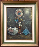 Robert Yellowhair Original Oil Painting