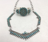 Vintage Zuni Necklace and Bracelet