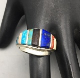 Multi-Stone Inlay Ring