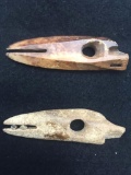 Antique Alaskan Harpoon Points from Walrus Ivory