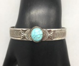 Turquoise and Sterling Silver Bracelet