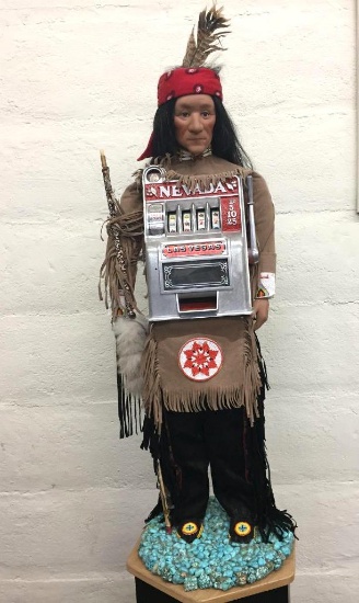 Native American Themed Table Top Slot Machine