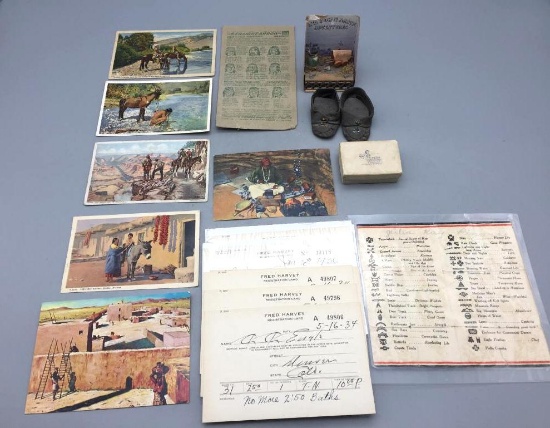 Group of Fred Harvey Era Ephemera