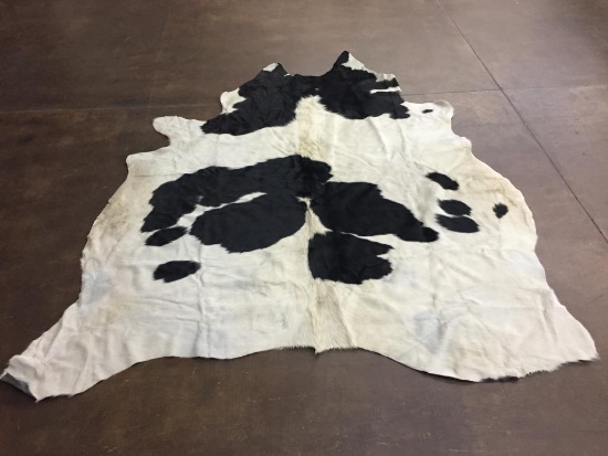 Black and White Cowhide Rug