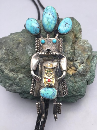 Unique Kachina Figure Bolo