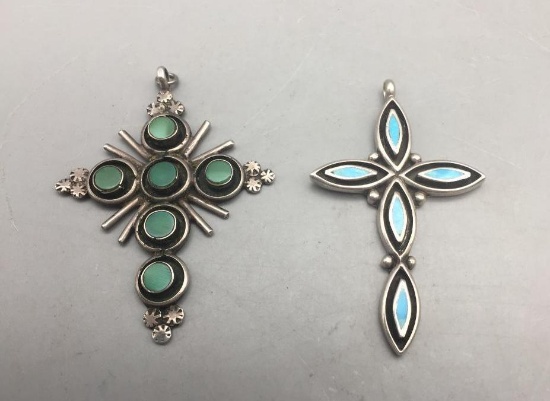 Two Vintage Cross Pendants