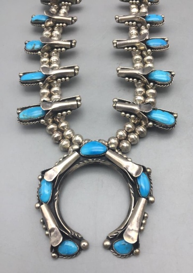 Unique Style Vintage Squash Blossom Necklace
