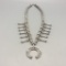 1960s Sterling Silver Squash Blossom Necklace