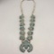 1930s-1940s Needle Point Squash Blossom Necklace