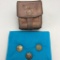 Collectable US Indian Police Leather Belt Cartridge Box and Buttons *Circa 1880s
