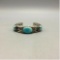 LOOK! An Ike Wilson Wilson Bracelet! Handmade with Turquoise and Sterling Silver