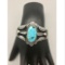 MORRIS ROBINSON! Vintage Hopi Turquoise & Sterling Silver Cuff Bracelet Signed
