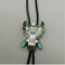 A Vintage Knifewing Inlay Bolo Tie by Rosita Wallace From The Jewel Box Col.