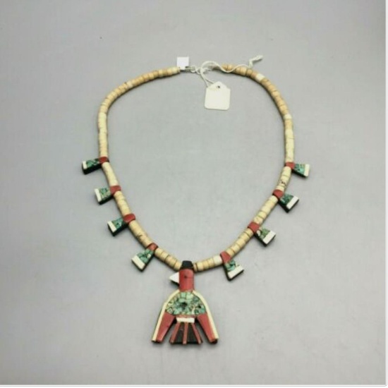 An Older Santo Domingo Tab Necklace From The Jewel Box Collection