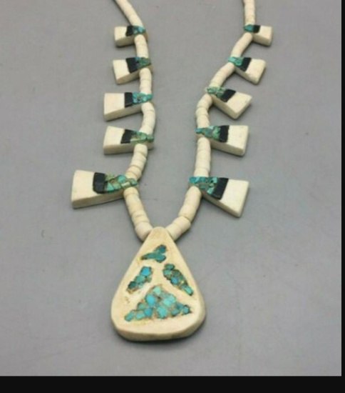 Sweet! Older, Santo Domingo Tab and Thunderbird Necklace From The Jewel Box Col.