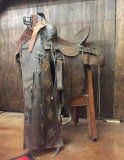 Fred Mueller Saddle and Chaps Circa Early 1900s
