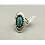 A Highly Sought After Julian Lovato Turquoise Ring