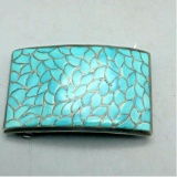Zuni! A Vintage Turquoise Inlay Belt Buckle From The Jewel Box Col.