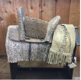 An Antique Apache Saddle From The Late 1800s, Includes Saddle Bags