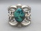 Vintage Turquoise and Sand Cast Bracelet