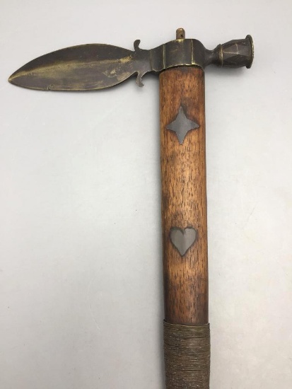 Antique Spontoon Pipe Tomahawk