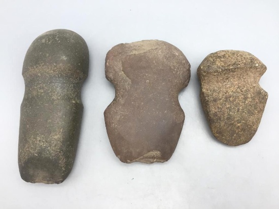 Three Prehistoric Axe Heads
