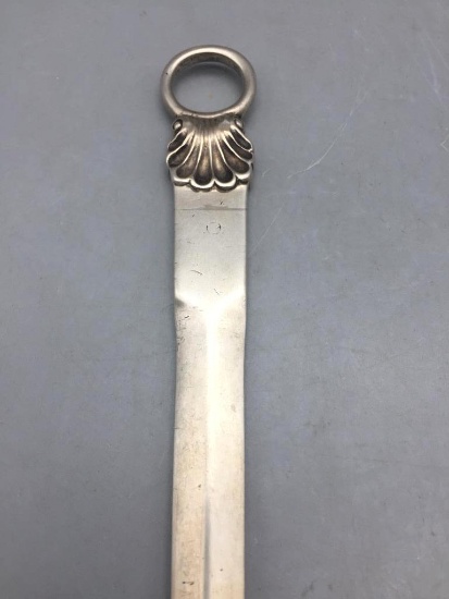 Circa 1800 Sterling Silver British Meat Skewer or Letter Opener