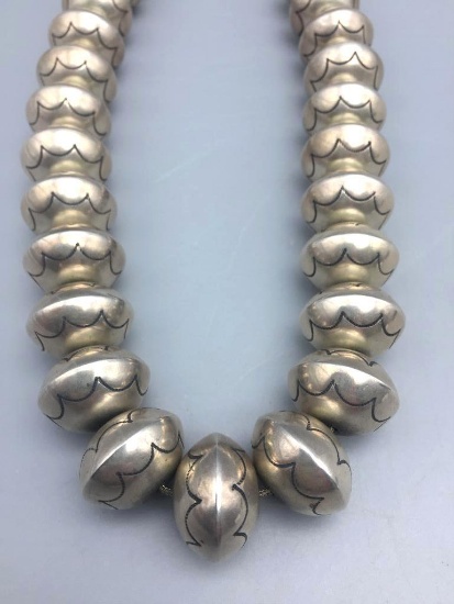 Chunky Navajo Pearls Choker Necklace