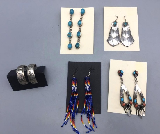 Five Pairs of Earrings