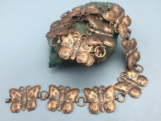 Circa 1950s Copper Concho Belt