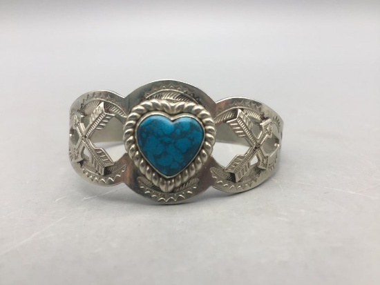 Fred Harvey Era Bracelet with Heart and Arrows