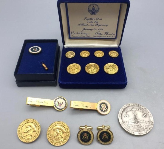 Group Regan-Bush etc. Presidential Memorabilia